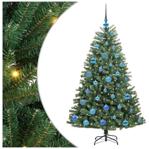 Albero di Natale Artificiale con Rami Pieghevoli Verde 150 cm - Foto 1