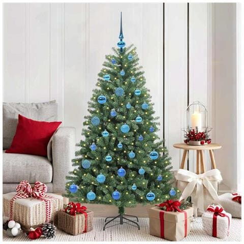 Albero di Natale Artificiale con Rami Pieghevoli Verde 150 cm - Foto 2