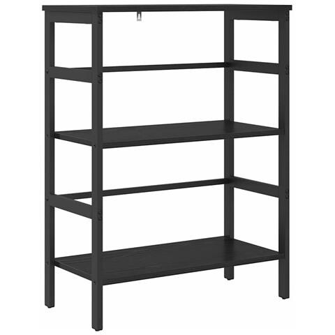 Libreria Rovere Nero 60 x 29,5 x 81 cm Legno multistrato - Foto 1