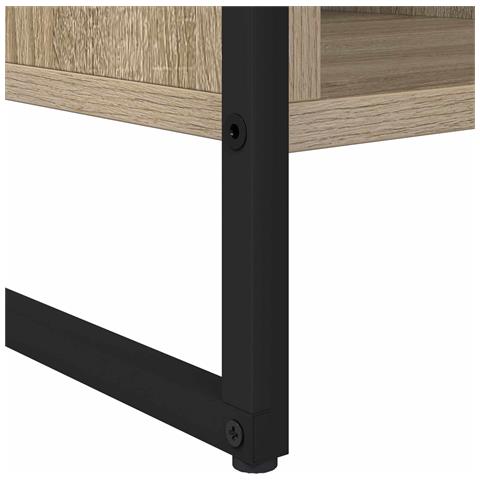 Tavolino da salotto Sonoma 80 x 50 x 40 cm Legno multistrato - Foto 9