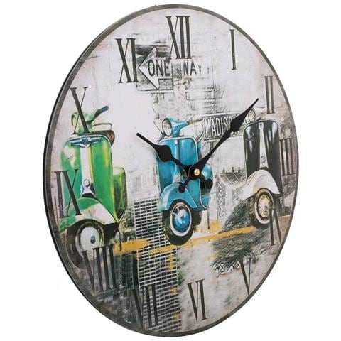 Orologio Da Parete In Legno Nero D34x2h - Foto 1