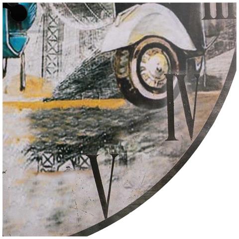 Orologio Da Parete In Legno Nero D34x2h - Foto 8
