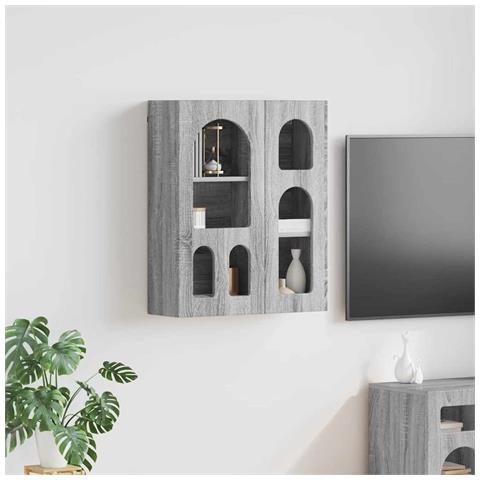 Armadio pensile con lo scaffale Grigio Sonoma 59 x 20 x 71.5 cm - Foto 2