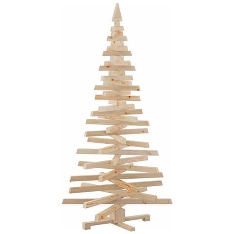 Alberi di Natale Naturale 180 cm Legno di pino massello - Foto 1