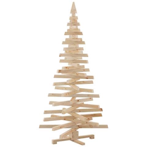Alberi di Natale Naturale 180 cm Legno di pino massello - Foto 9