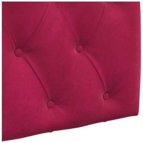 Testiera sospesa Con luce LED Rosso Vino Velluto - Foto 9