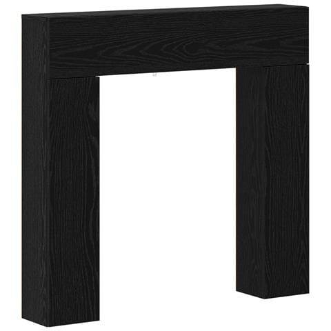 Cornice per camino Rovere Nero 102 x 18 x 100,5 cm - Foto 1