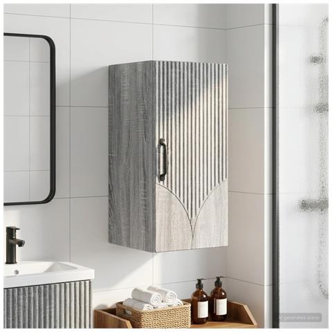 Armadio da bagno a muro HOORN Sonoma grigio 30 x 31 x 59 cm - Foto 2