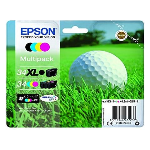 DURABrite Ultra Multipack BK 34 XL C / M / Y 34 T 3479 - Foto 1