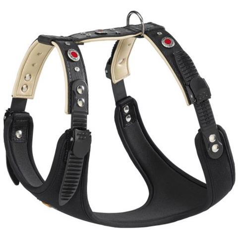 Giotto Pettorina In Pelle - Per Cani - 3 Colori E 3 Misure Nero S= A: 31÷39 Cm - B: 44÷52 Cm - Foto 3