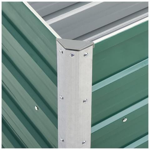 Fioriera Per Giardino In Acciaio Zincato 240x40x77 Cm Verde - Foto 2