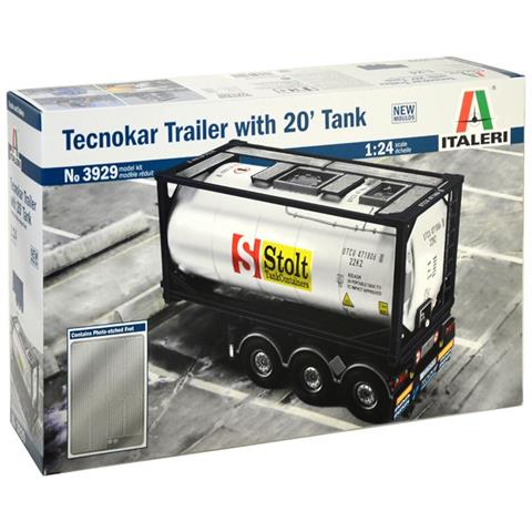 Semirimorchio Tecnokar With 20 Tank Trailer Kit 1:24 - Foto 1