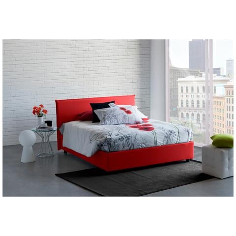 TALAMO ITALIA Letto contenitore Matrimoniale francese Anna Made in Italy Letto con rivestimento in tessuto Apertura frontale con materasso cm 140x190 incluso Rosso TALAMO ITALIA Letto contenitore Matrimoniale francese Anna Made in Italy Letto con rivestimento in tessuto Apertura frontale con materasso cm 140x190 incluso Rosso