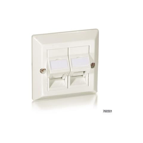 760301 Bianco placca per interruttori e coperchio per presa - Foto 1