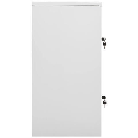 Armadietto con Chiave Grigio Chiaro 90x45x92,5 cm in Acciaio - Foto 2