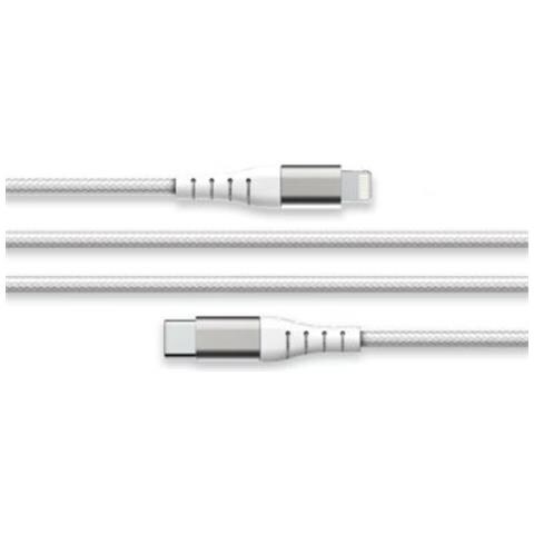 Cavo Usb C/lightning Rinforzato 3 M - 3 A, Bianco - Foto 1