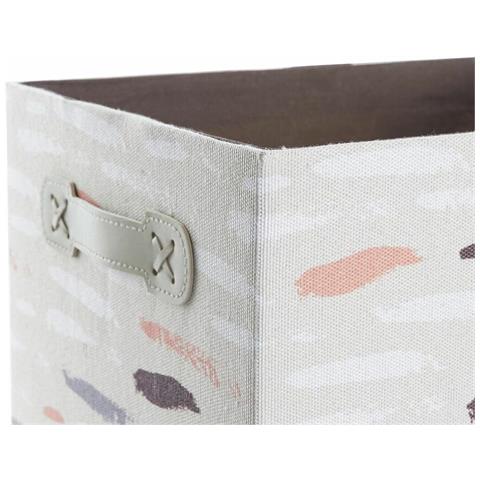 Set Di Cestini Dkd Home Decor Marrone 32 X 24 X 18 Cm Grigio Arancio (3 Pezzi) - Foto 4