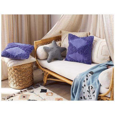 Cuscino Cotone Viola 45 X 45 Cm Rhoeo - Foto 1