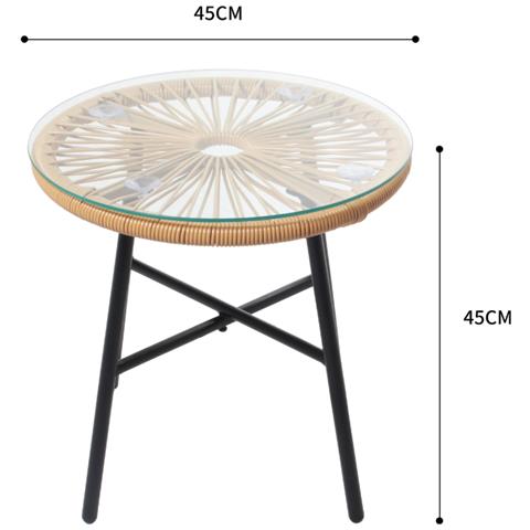 Ipanema Salotto Da Balcone Beige Con 2 Poltrone E 1 Tavolo - Foto 2