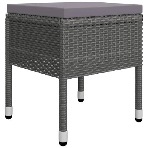 Set Mobili Da Pranzo Per Giardino 5 Pz Grigio - Foto 8