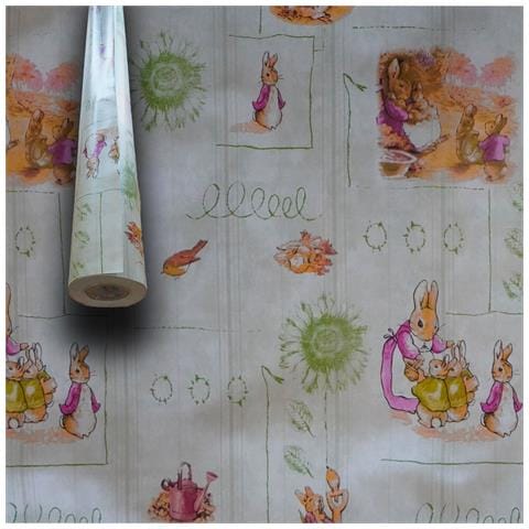***mega Stock*** Rotolo Da 20 Metri (h140cm) Di Tovaglia Pvc Telata Cerata Per Casa, Sagre, Pizzerie Coniglietti - Foto 1