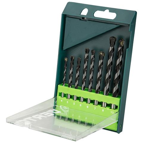 Set Punte Per Calcestruzzo 8 Pezzi - 4, 5, 5, 6, 6, 7, 8, 10 Mm - Foto 1