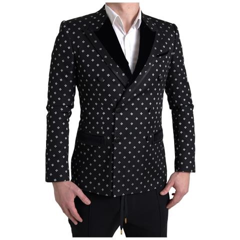 Blazer Doppiopetto Nero Slim Fit - It44 - S - Foto 1