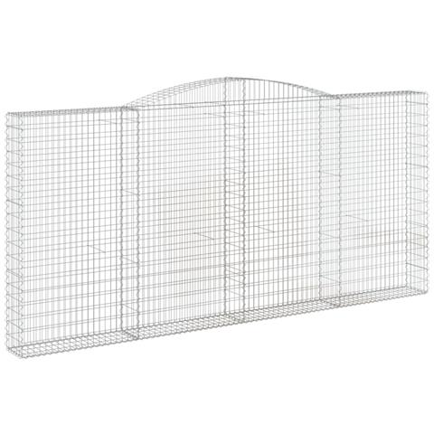 Cesti Gabbioni ad Arco 15 pz 400x30x180/200 cm Ferro Zincato - Foto 6