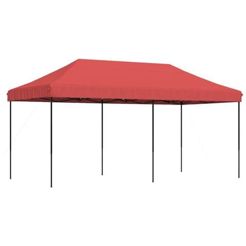 Tenda Da Festa Pieghevole Pop-up Bordò 580x292x315 Cm - Foto 2