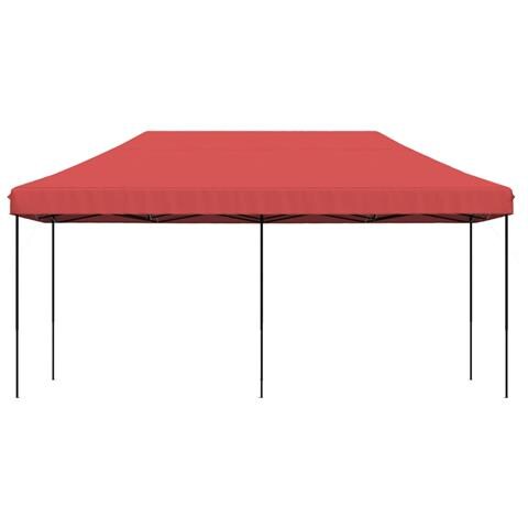 Tenda Da Festa Pieghevole Pop-up Bordò 580x292x315 Cm - Foto 3