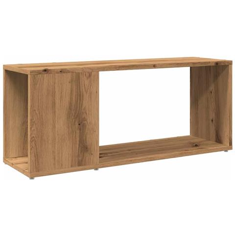 Mobile Porta Tv Rovere Artigianale 80x24x32cm Legno Multistrato - Foto 2