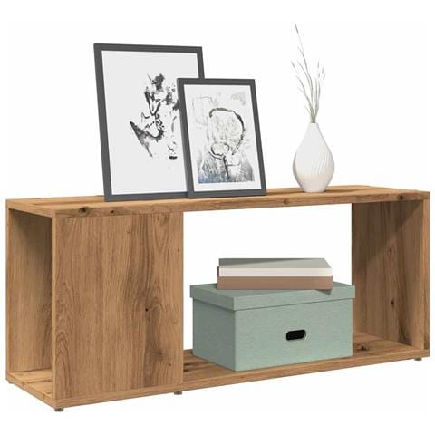 Mobile Porta Tv Rovere Artigianale 80x24x32cm Legno Multistrato - Foto 1
