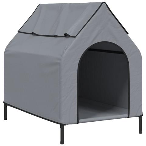 Cuccia Per Cani Grigio Chiaro In Tessuto Oxford E Acciaio - Foto 1