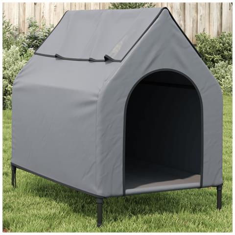 Cuccia Per Cani Grigio Chiaro In Tessuto Oxford E Acciaio - Foto 8