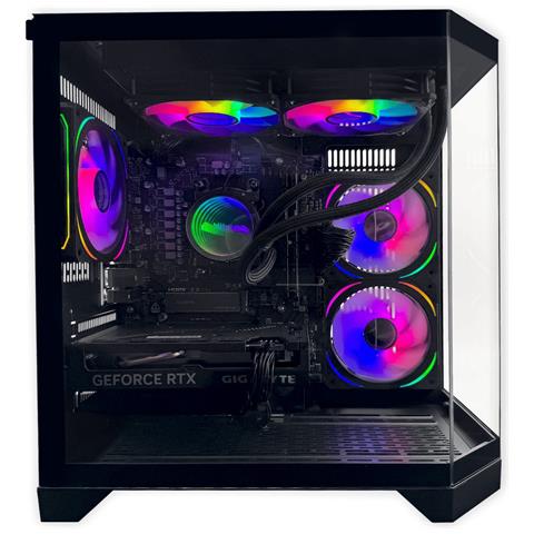 Pc Gaming Avanzato Gold Nero - I5-12400f, Rtx 3050 8 Gb, 16 Gb Ddr4, 1 Tb M2, Win11 - Pronto Per Giocare - Foto 2