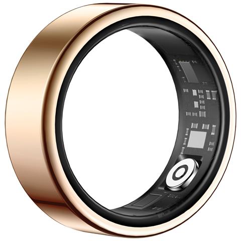 Anello Intelligente Impermeabile Ip68+5atm - Monitoraggio Salute E Notifiche Gold 10 - Foto 2