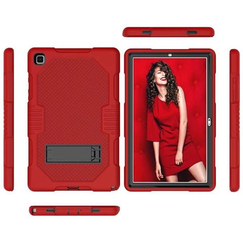 Custodia Per Samsung Galaxy Tab A7 10.4"" Armored Con Supporto Rosso - Foto 2