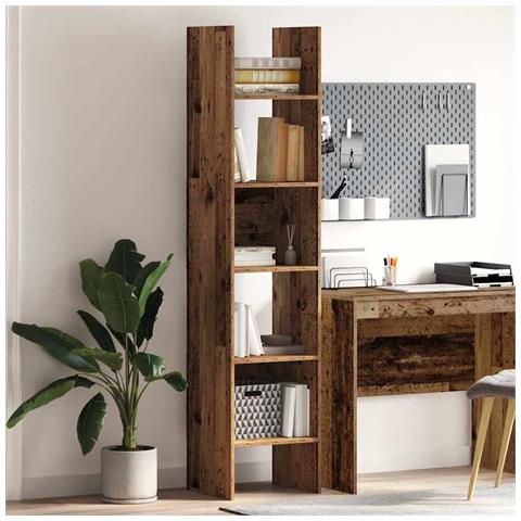 Armadio per Libri Legno vecchio 40 x 35 x 180 cm - Foto 2