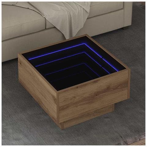 Tavolino da salotto rovere artigianale 50 x 50 x 30 cm - Foto 2