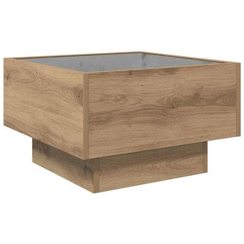 Tavolino da salotto rovere artigianale 50 x 50 x 30 cm - Foto 9