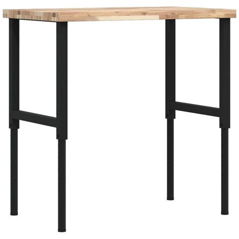 Banco Lavoro 100x60x(73-99,5) cm Legno di Acacia Rettangolare - Foto 1