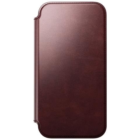 Custodia A Portafoglio Per Iphone 17 Pro Max Magsafe In Pelle Horween Serie Modern, Bordeaux - Foto 5