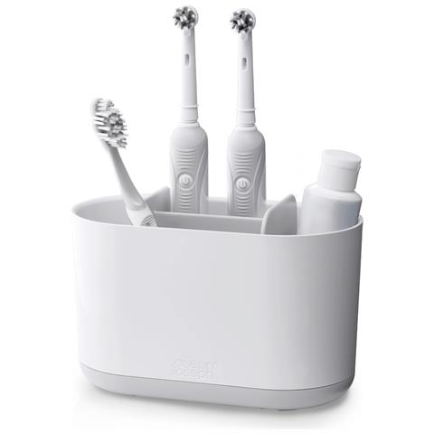 Portaspazzolini Grande Duo Organizzazione Per Spazzolini Dentifricio E Filo Interdentale Facile Da Pulire Base Antiscivolo - Foto 2