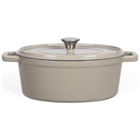 Casseruola Ovale In Ghisa 29cm Beige - Mep129g - Foto 1
