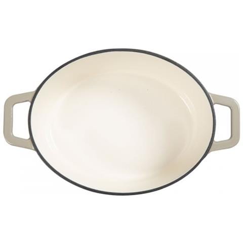 Casseruola Ovale In Ghisa 29cm Beige - Mep129g - Foto 5