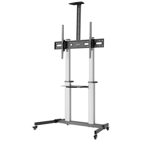 462563 Supporto TV a parete 2,54 m (100") Nero, Argento - Foto 1