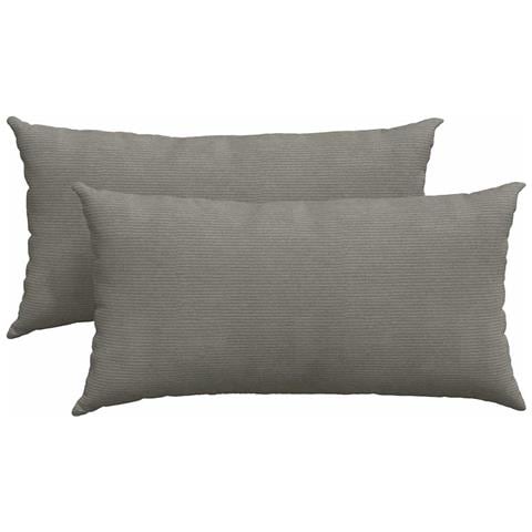 Cuscini da Divano 2 pcs Grigio chiaro 80 x 40 cm - Foto 1