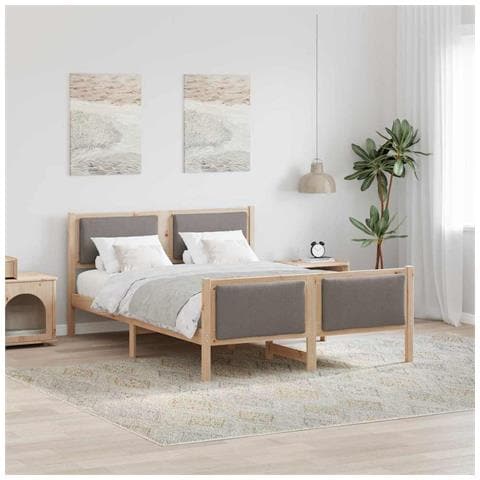 Struttura del letto con testiera Talpa 140 x 190 cm Tessuto - Foto 2
