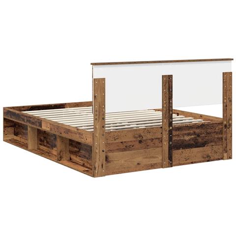 Struttura del letto con testiera Legno vecchio 140 x 190 cm - Foto 9