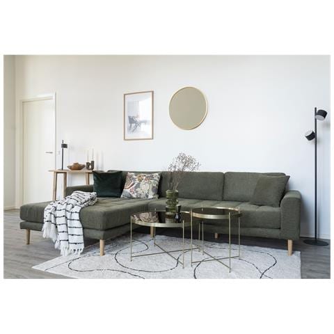 Specchio Tondo Da Parete Madrid In Alluminio Color Ottone Ø60 Cm - Foto 5